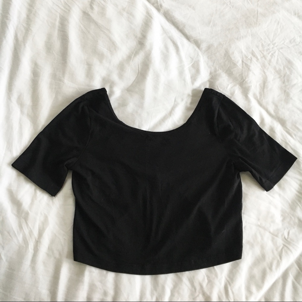 ASOS low back crop top